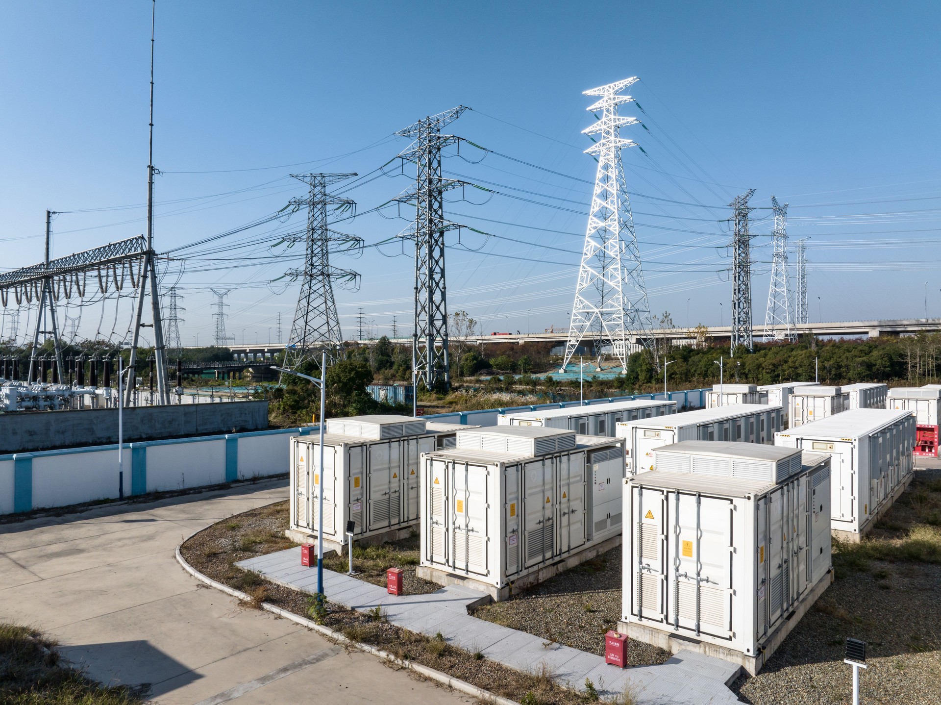 view of energy storage station